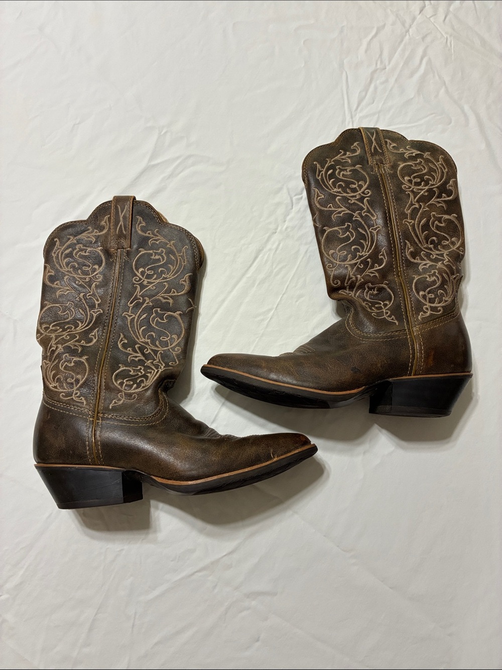 Women’s Twisted X 12” Western Leather Boots (Brown/Tan/Black)